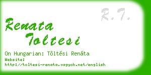 renata toltesi business card